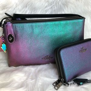 Coach Hologram/ Oil Slick Crossbody & Wallet